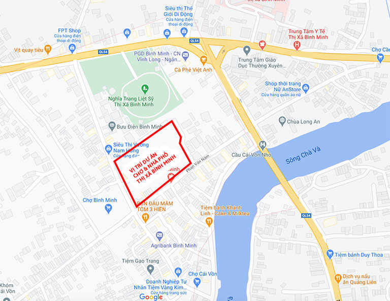 Cần bán Nhà mặt tiền dự án Khu Chợ và Nhà phố liên kế thị xã Bình Minh, Diện tích 62m², Giá 5.55 Tỷ 6