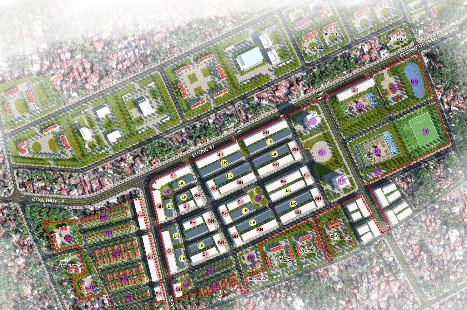 Cần bán Đất nền dự án đường 39, Thị trấn Diêm Điền, Diện tích 100m², Giá Thương lượng 4