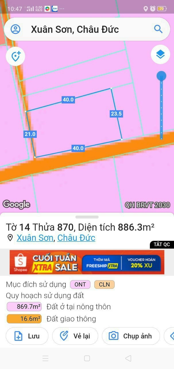 Cần bán Đất đường Tỉnh Lộ 765, Xã Xuân Sơn, Diện tích 960m², Giá 2880 Triệu 1