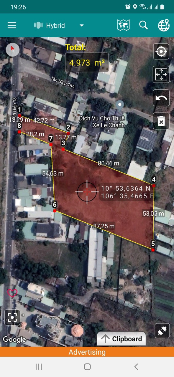 Cần bán đất khu dân cư đường 18A, Xã Tân Hiệp, Diện tích 5000m², Giá 35 Tỷ - LH: 0914496999 2