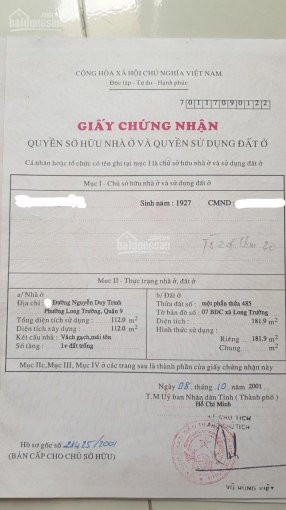 Chính Chủ Bán Nhanh Nhà Mặt đường Nguyễn Duy Trinh 182 M2, Giảm Sốc Từ 17 Tỷ Còn 15 Tỷ, Liên Hệ 0916466446 2