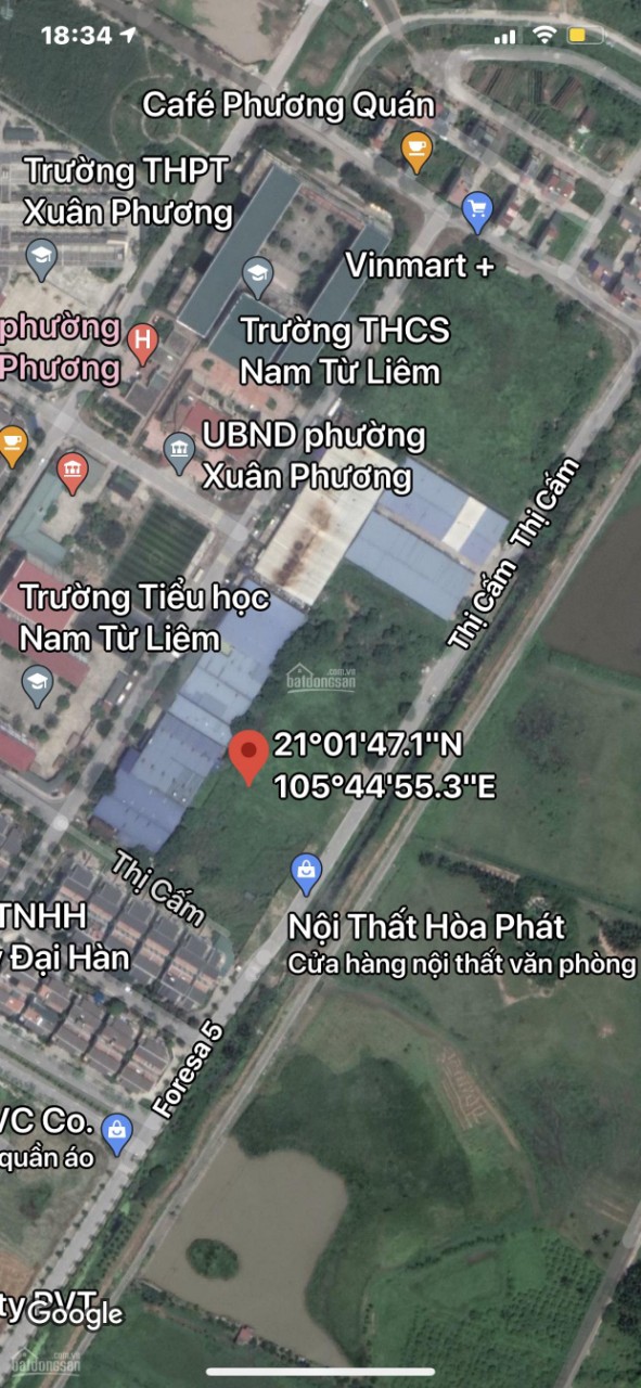 Bán dự án chung cư cao tầng tại Lô CT5E khu đô thị mới Xuân Phương, PPhương Canh, NTLiêm DT3458,5m2