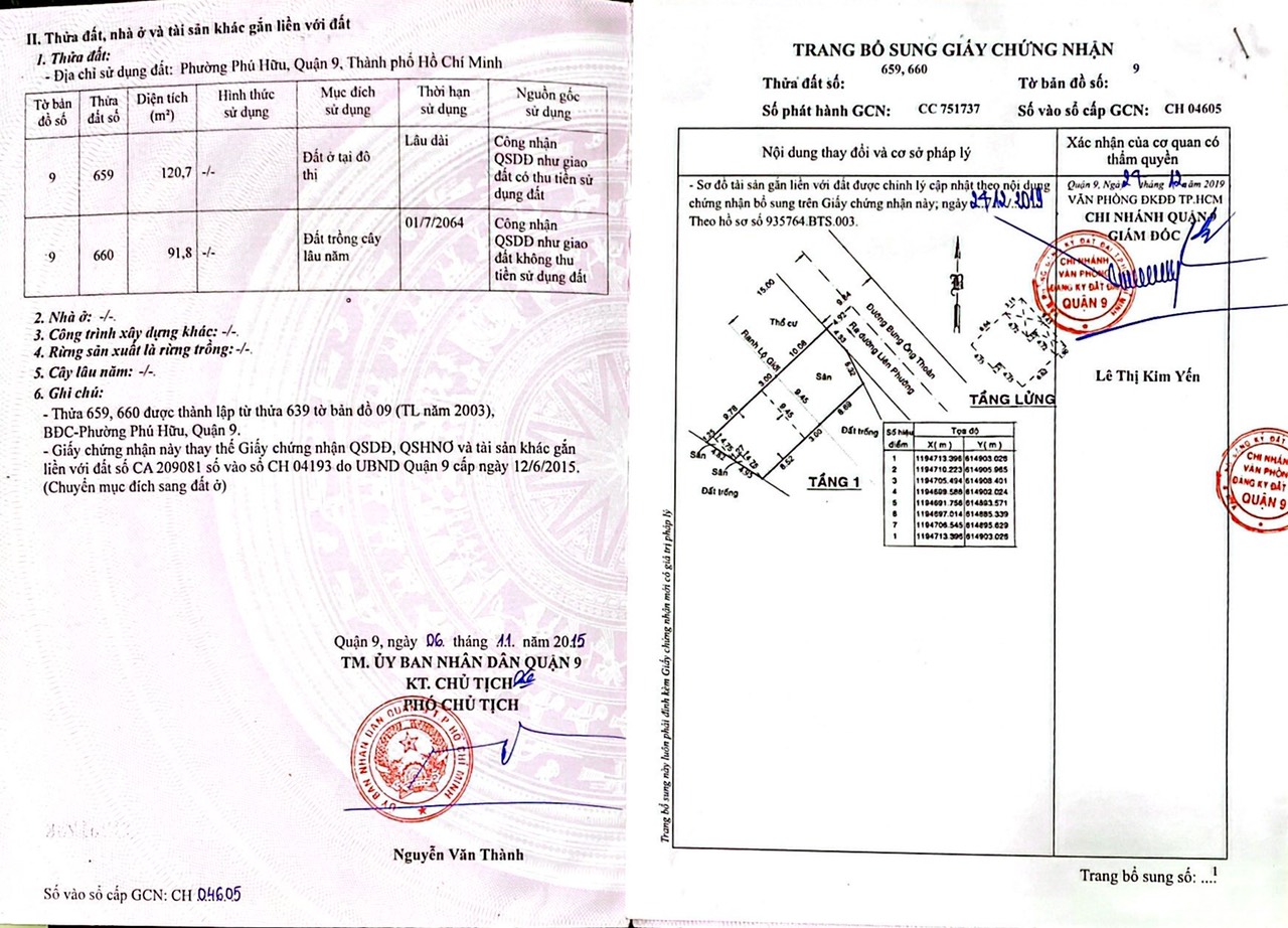 Cần bán Đất đường Bưng Ông Thoàn, Phường Phú Hữu, Diện tích 220m², Giá Thương lượng - LH: 0902417534 3