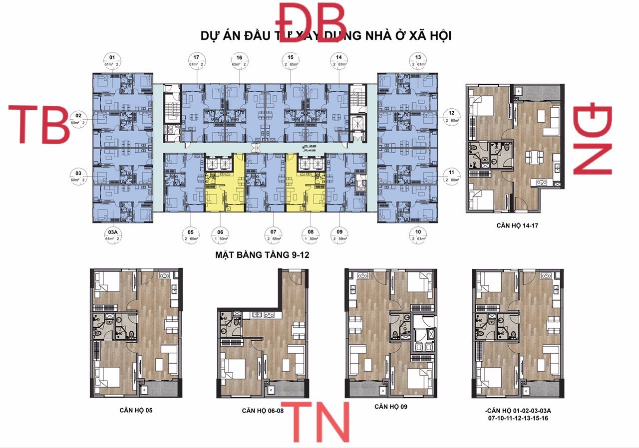 Cần bán Căn hộ chung cư đường 38, Xã Khắc Niệm, Diện tích 65m², Giá Thương lượng 4