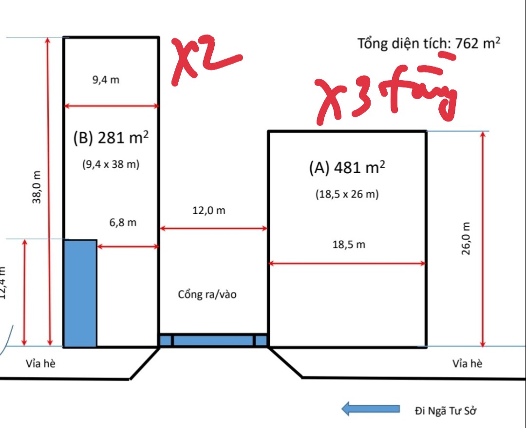 Cho thuê Cửa hàng - Kiot - Mặt bằng đường Trường Chinh, Phường Khương Thượng, Diện tích 2000m², Giá 250 Nghìn/m²/tháng - LH: 0989790498 2