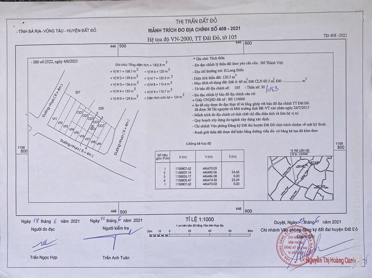 Cần bán Đất nền dự án đường 55, Thị trấn Đất Đỏ, Diện tích 120m², Giá Thương lượng - LH: 0796142581 4