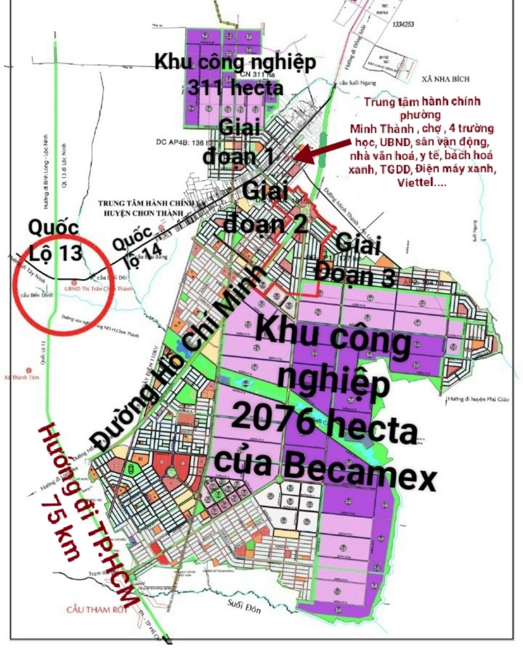 Cần bán nhanh lô đất nằm trên trục đường song hành trục chính D1 Becamex Chơn Thành Bình Phước GĐ3. 6