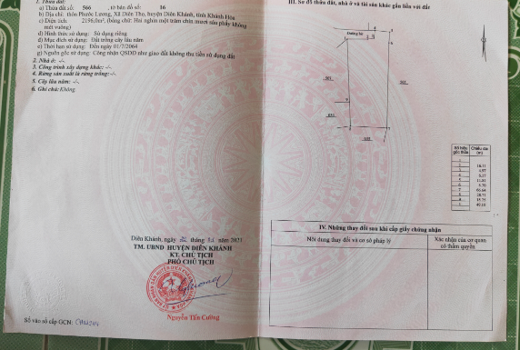 Cần bán Đất Xã Diên Thọ, Diên Khánh, Diện tích 2196m², Giá 1.5 Triệu/m² 2