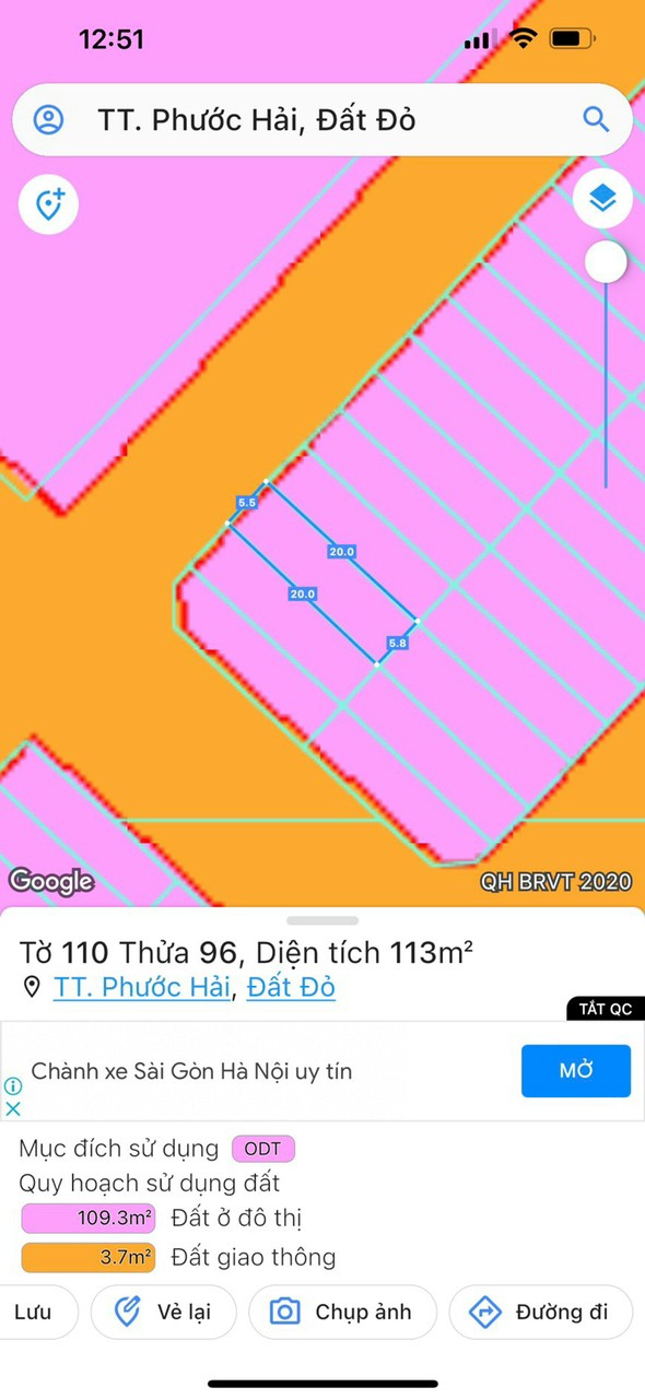 Cần bán Đất đường 55, Thị trấn Phước Hải, Diện tích 113m², Giá 1.5 Tỷ - LH: 0905369450 2