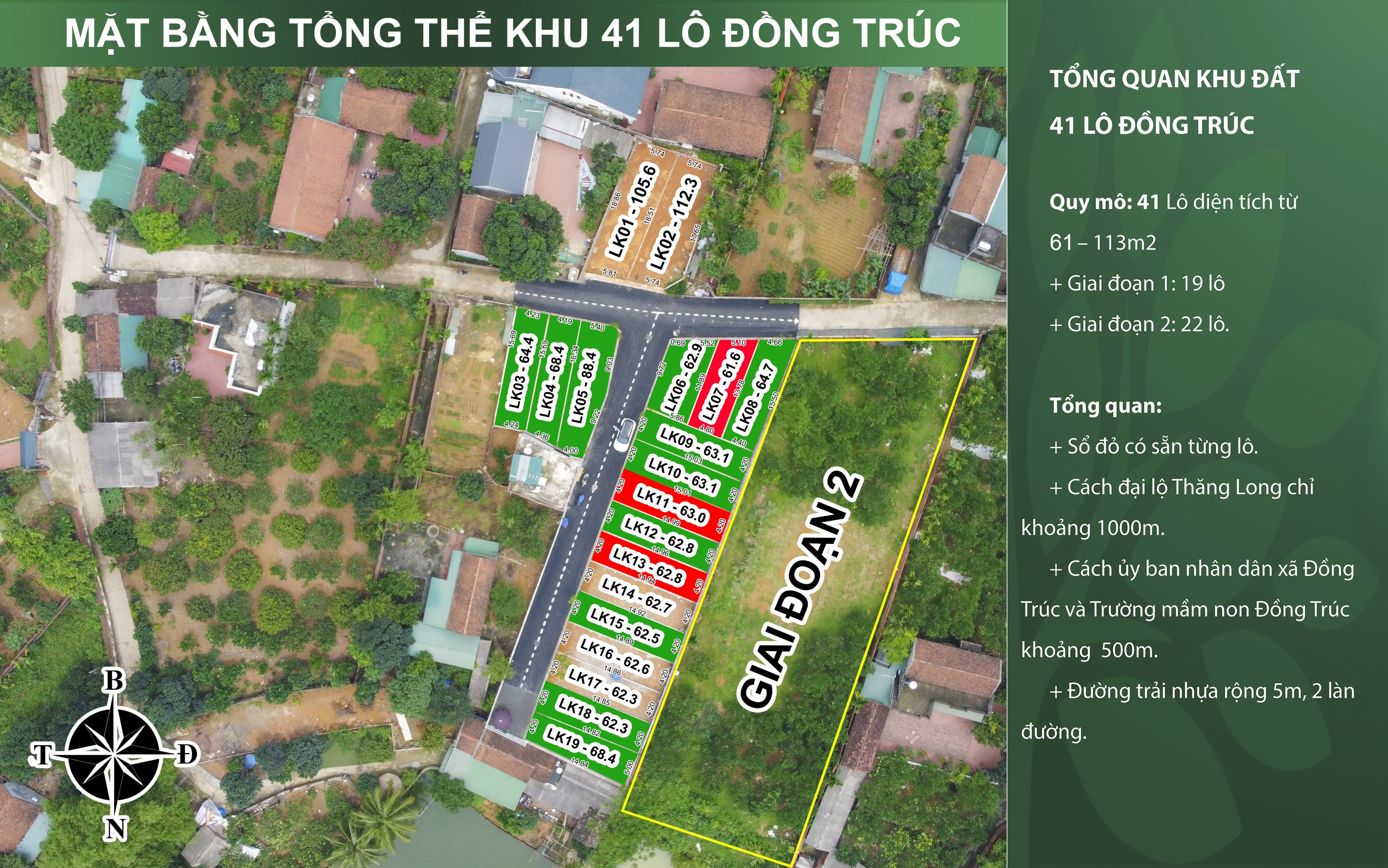 Cần bán Đất đường Đại lộ Thăng Long, Xã Đồng Trúc, Diện tích 113m², Giá 16 Triệu/m² 5