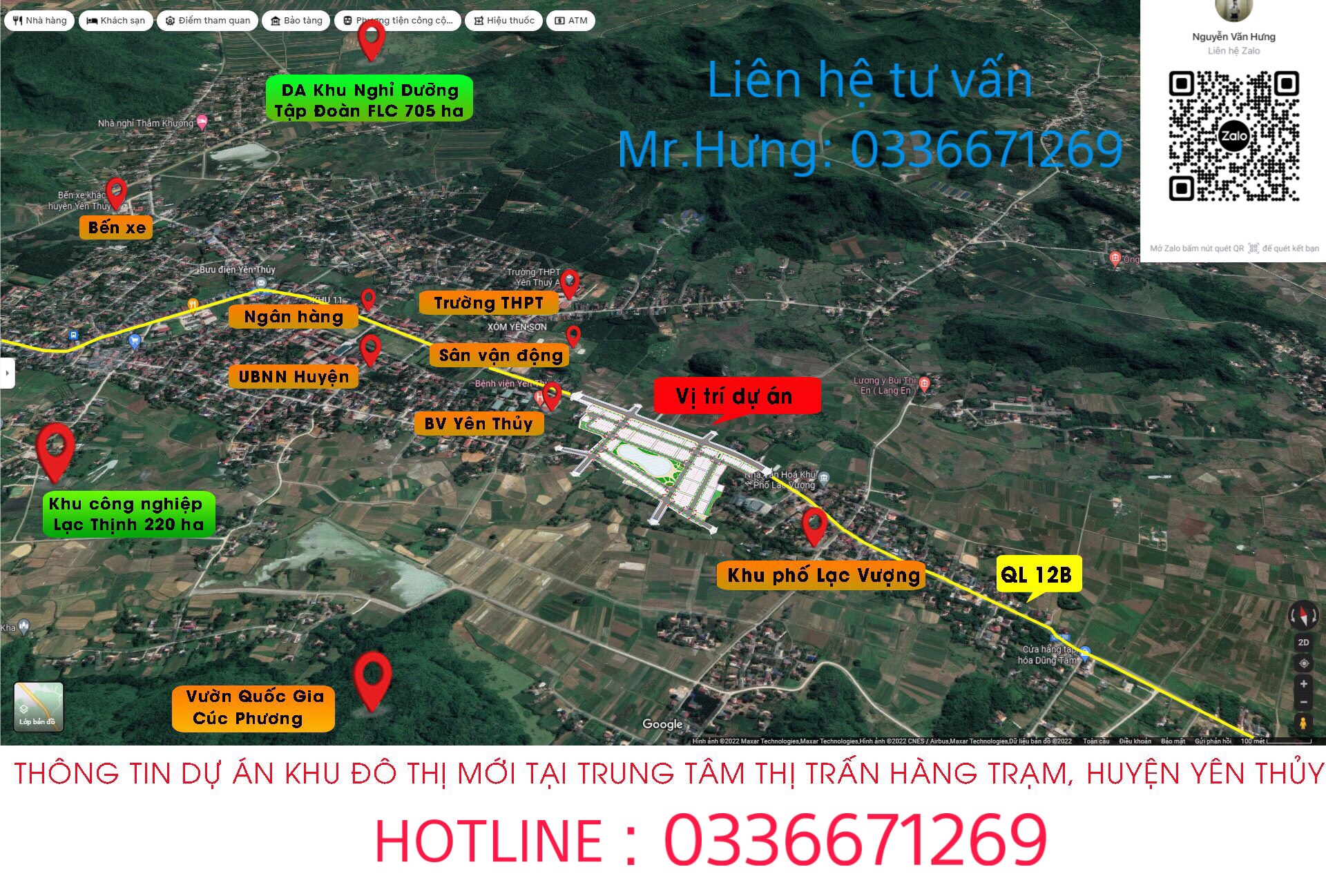 Cần bán Đất nền dự án Thị trấn Hàng Trạm, Yên Thủy, Diện tích 132m², Giá Thương lượng 9