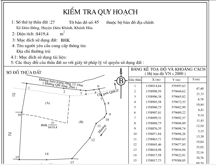 Cần bán Trang trại, rẫy, vườn Xã Diên Đồng, Diên Khánh, Diện tích 15390m², Giá 1.5 Triệu/m² - LH: 0909103509 13