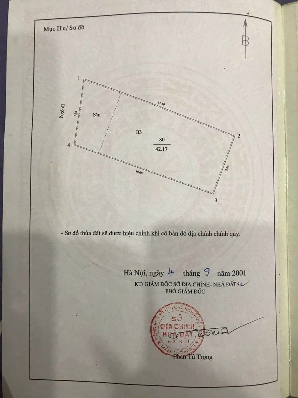 Cần bán Nhà ở, nhà cấp 4, nhà hẻm đường Phố Vọng, Phường Đồng Tâm, Diện tích 45m², Giá 5 Tỷ - LH: 0367768888