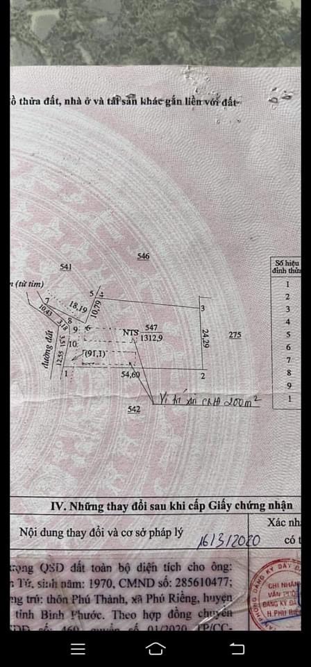 Cần bán Đất đường Quốc lộ 14, Xã Phú Riềng, Diện tích 3500m², Giá 02.7 Tỷ - LH: 0328551316 3