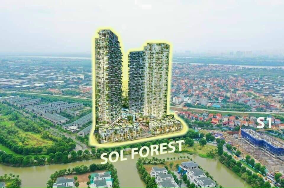 Cần bán căn hộ 2 ngủ 2 vệ sinh diện tích 58m,  tòa Solforest , tại Ecopark 2