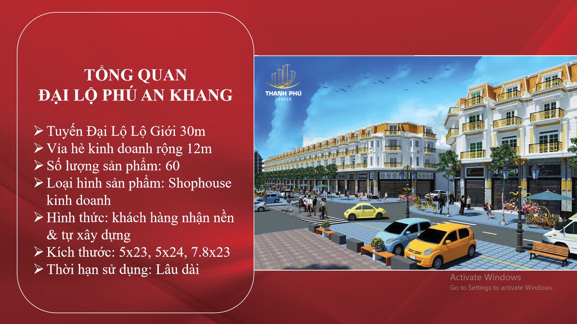 Siêu phẩm thương mại Phú An Khang tại dự án Thạnh Phú Center 2