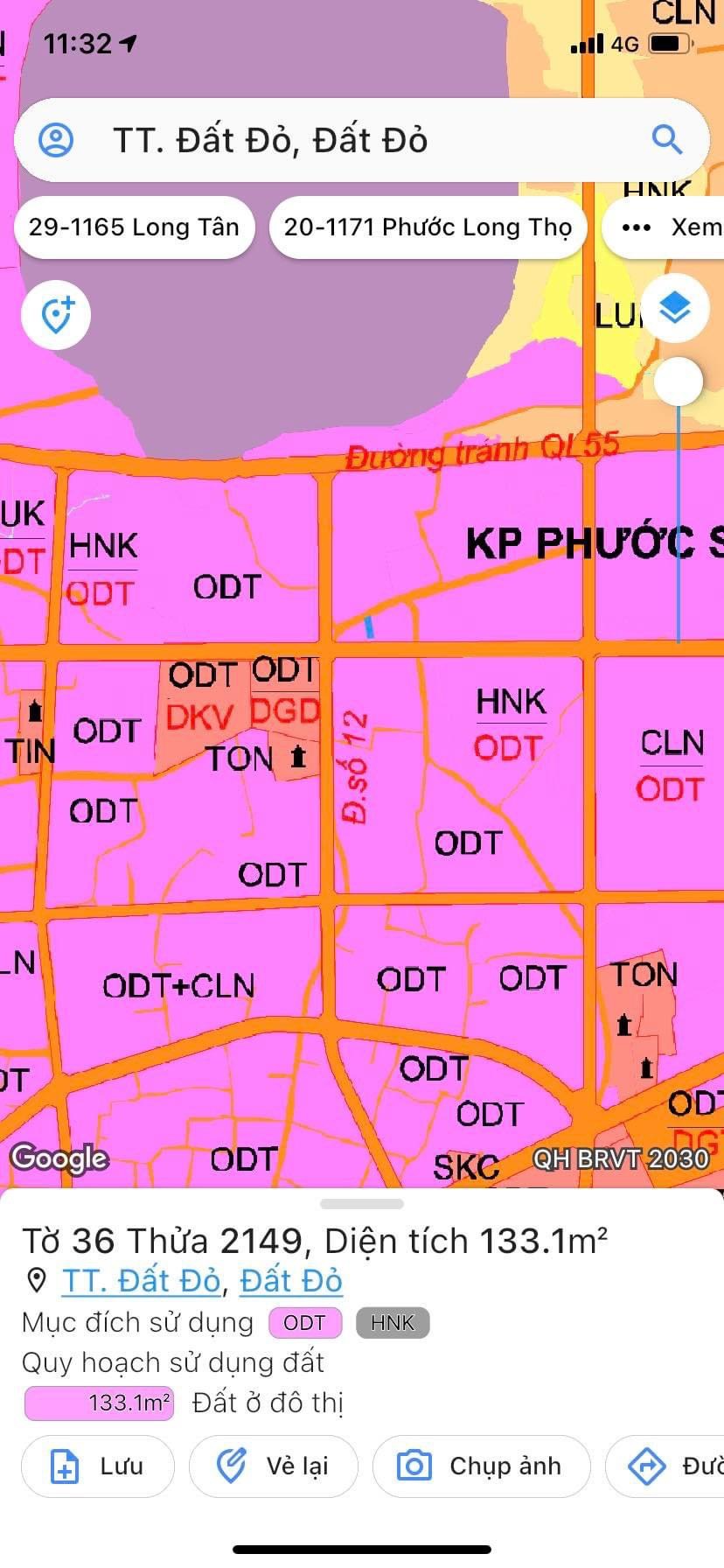 Cần bán Đất đường 44A, Thị trấn Đất Đỏ, Diện tích 135m², Giá 1.2 Tỷ - LH: 0328551316 2