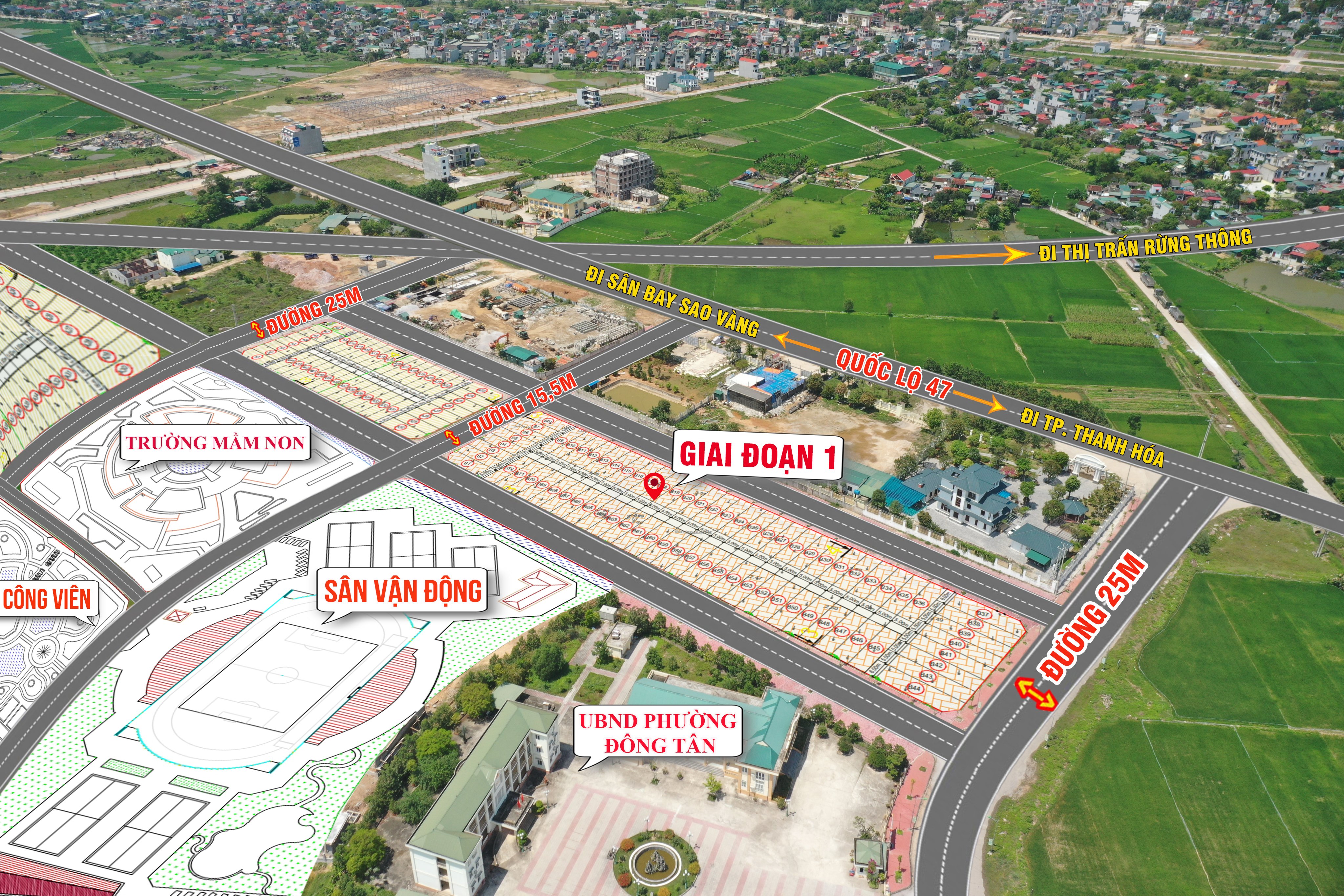 Cần bán Đất nền dự án dự án Khu dân cư Đông Tân, Diện tích 105m², Giá 17 Triệu/m²