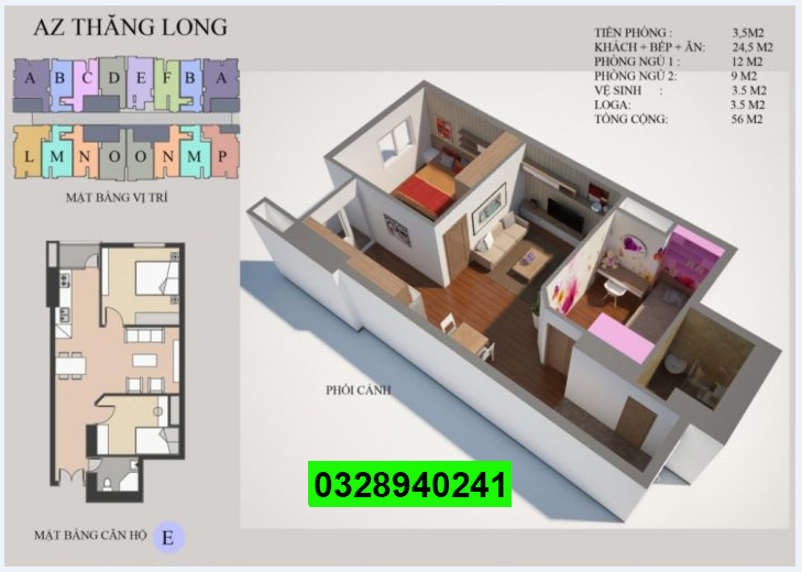 Cần bán Căn hộ chung cư dự án THT New City, Diện tích 69m², Giá 700 Triệu - LH: 0328940241 4