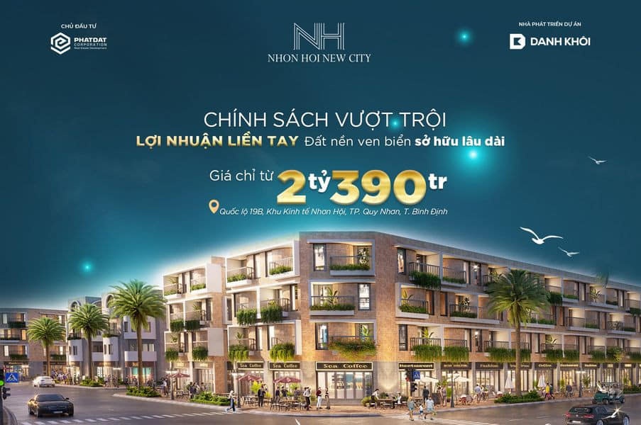 Cần bán Đất nền dự án dự án Khu đô thị mới Nhơn Hội New City, Diện tích 80m², Giá 2 Tỷ 1