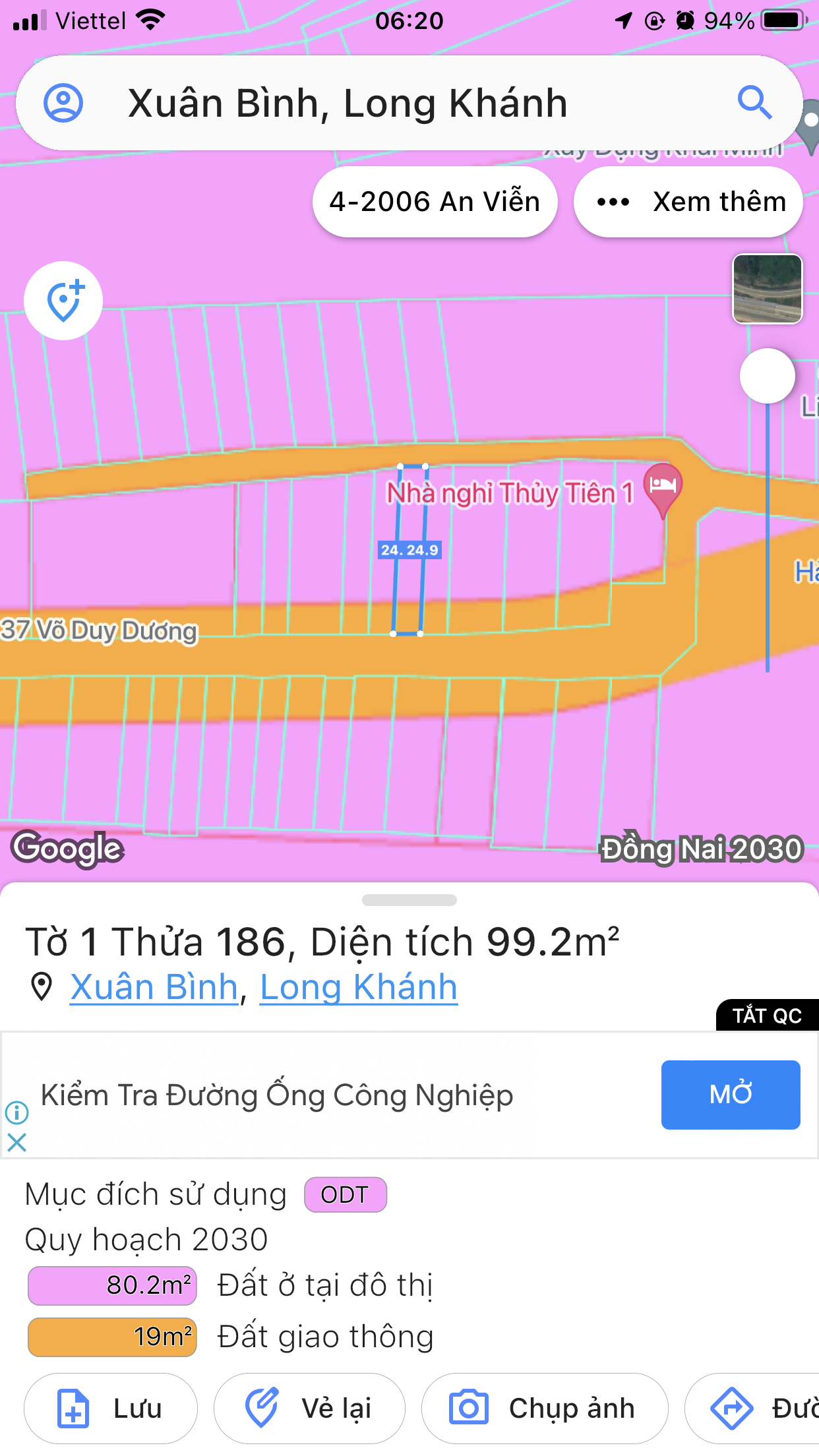 Kẹt Tiền Bán 99,2 Mét  Đất Phường Xuân Bình Giá Rẻ 2