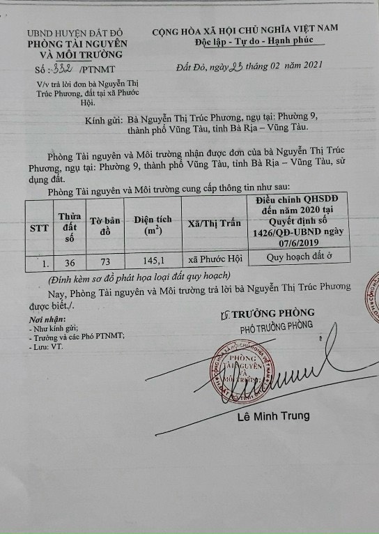 Cần bán Đất đường D2, Xã Phước Hội, Diện tích 145m², Giá Thương lượng - LH: 0796142581