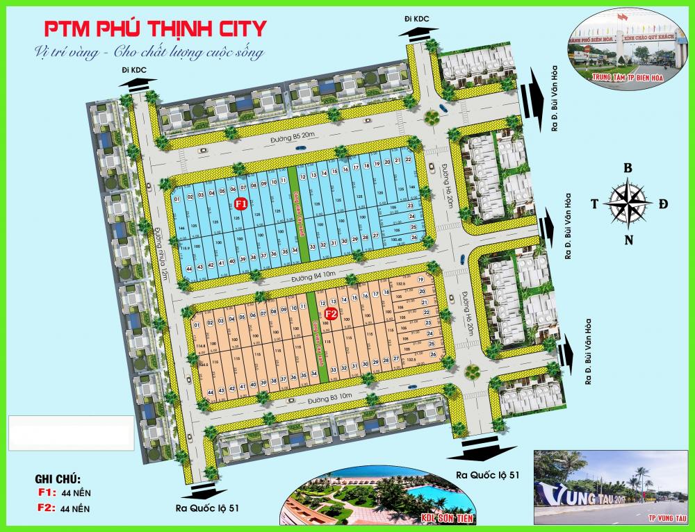 Cần bán Đất dự án Phú Thịnh City, Diện tích 90m², Giá 3.15 Tỷ 1