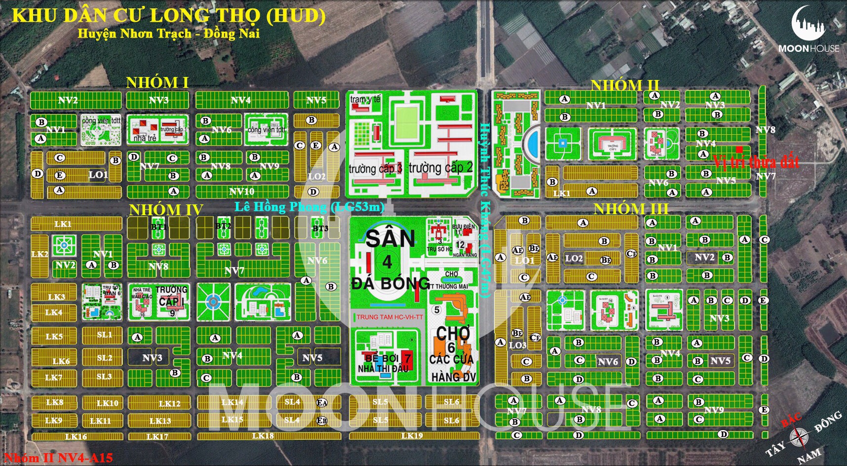 Cần bán lô đất xã Long Thọ diện tích 315m2 HUD huyện Nhơn Trạch 2