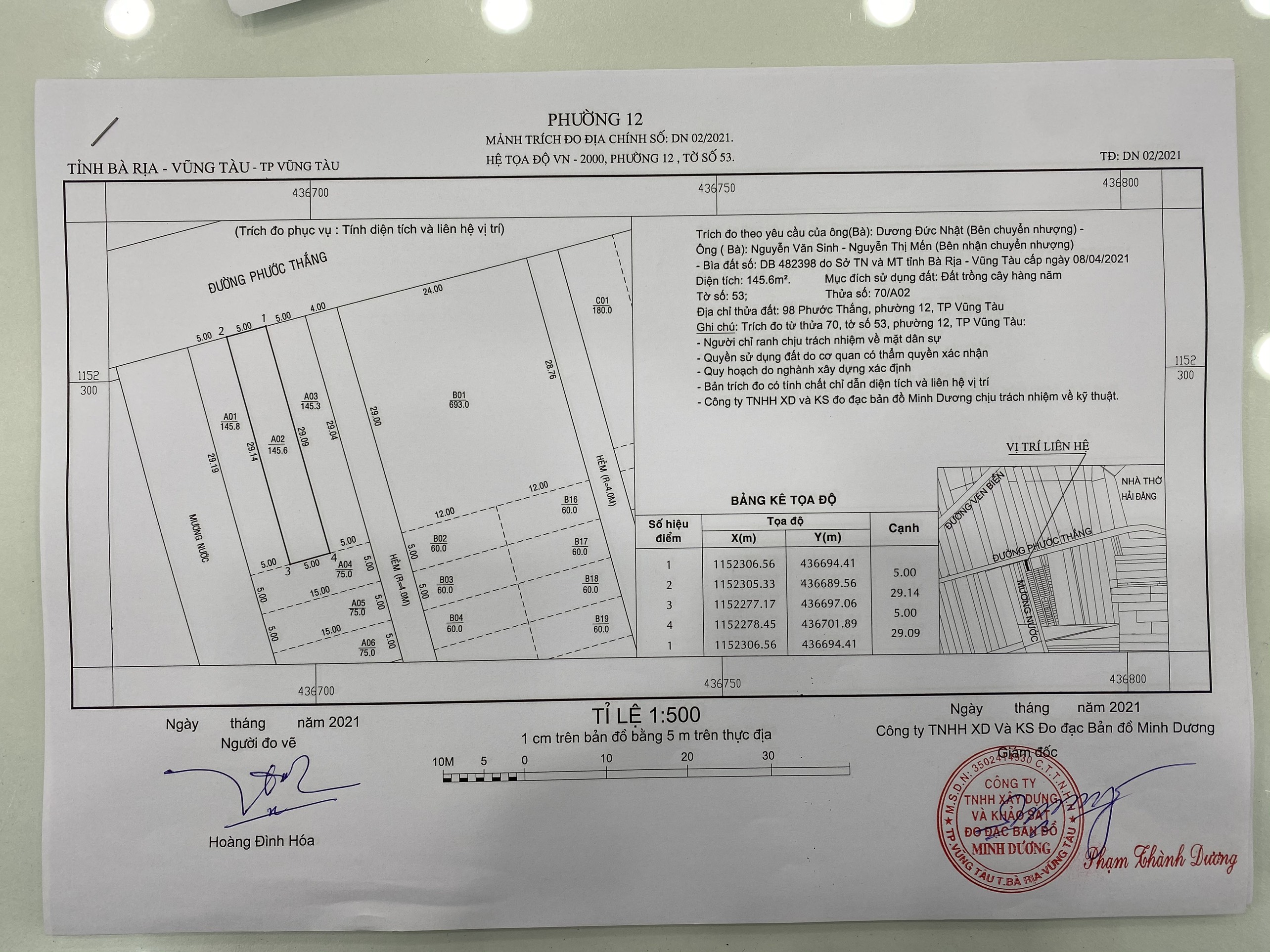 Bán đất MT Phước Thắng P12, TP Vũng Tàu 2