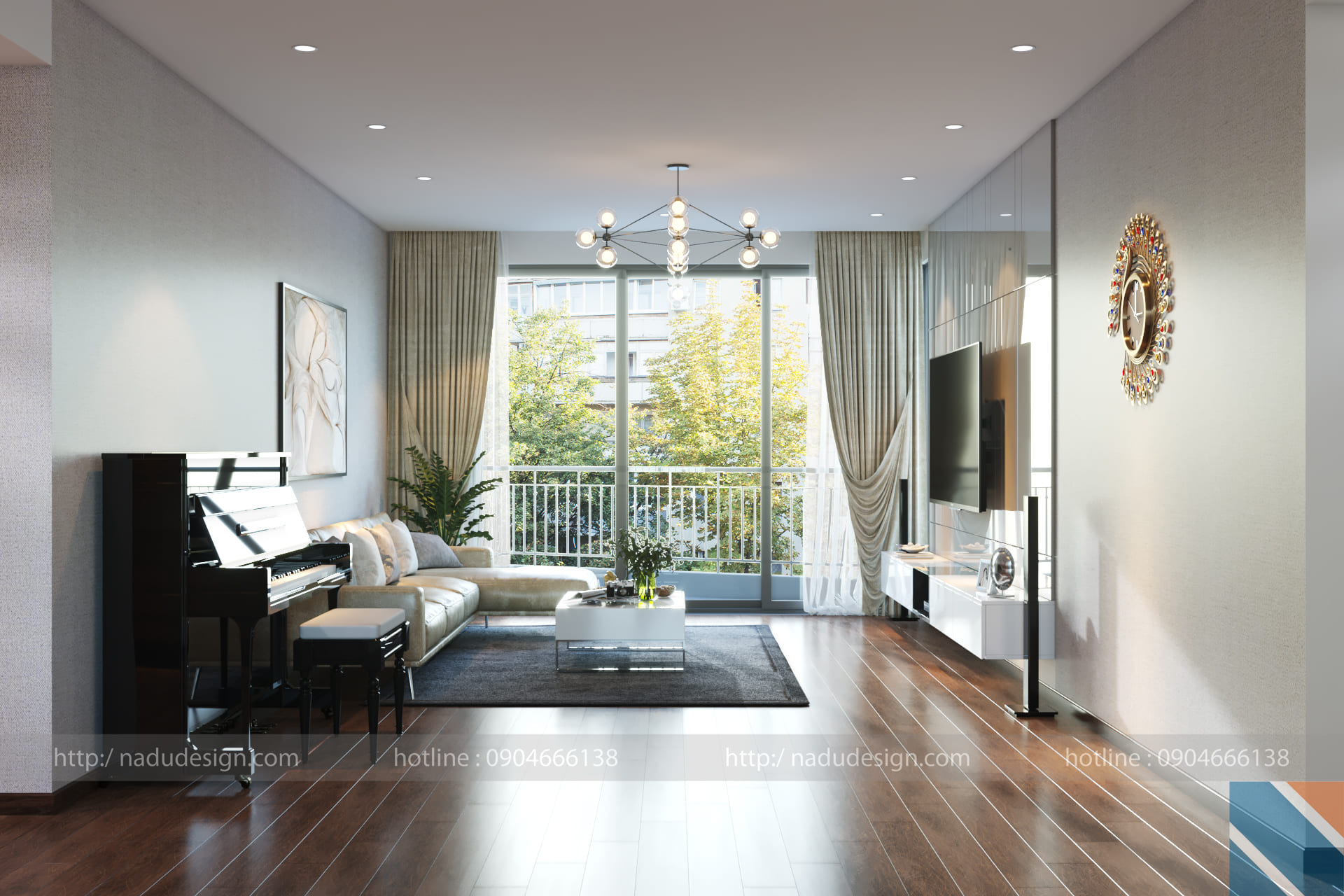 10 Mẫu thiết kế phòng khách chung cư đẹp  BST Phòng khách chung cư hiện đại