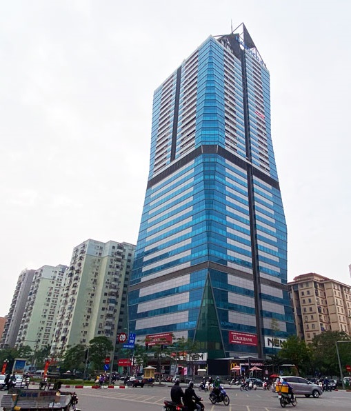 Tòa Diamond Flower, Lê Văn Lương cho thuê văn phòng hoàn thiện đẹp 224m2 giá 230ng/m2/th