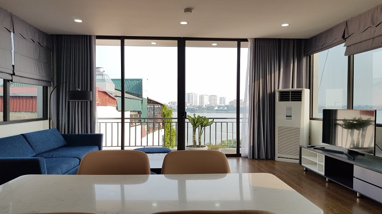 Cho thuê căn hộ dịch vụ tại Nhật Chiêu, Tây Hồ, 70m2, 1PN, ban công, view hồ, đầy đủ nội thất mới hiện đại 2