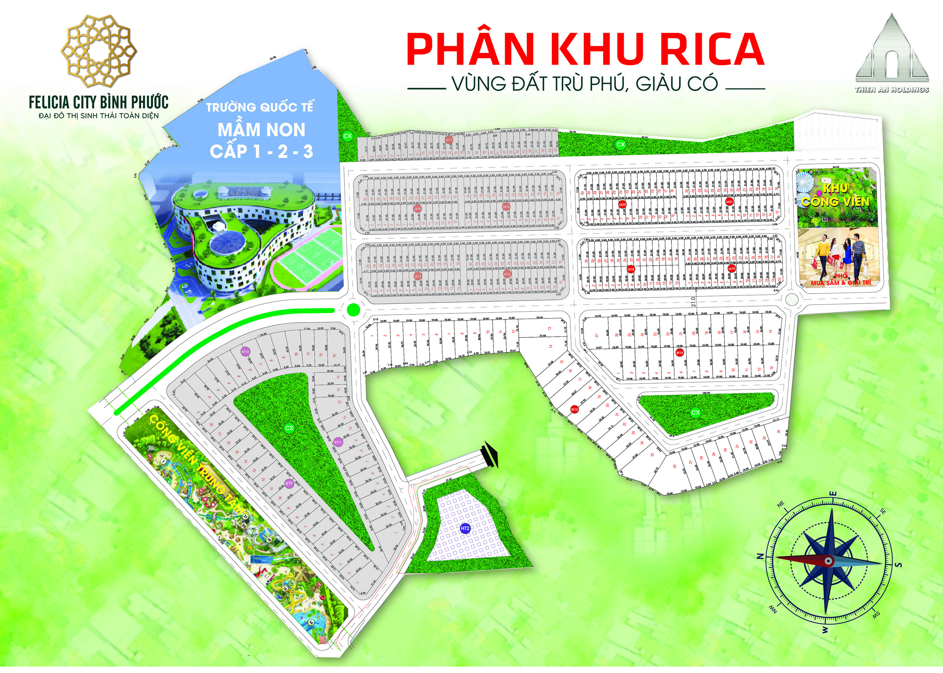 “Siêu dự án’’ đại đô thị Felicia City Bình Phước (46ha) mặt tiền đường DT741 2