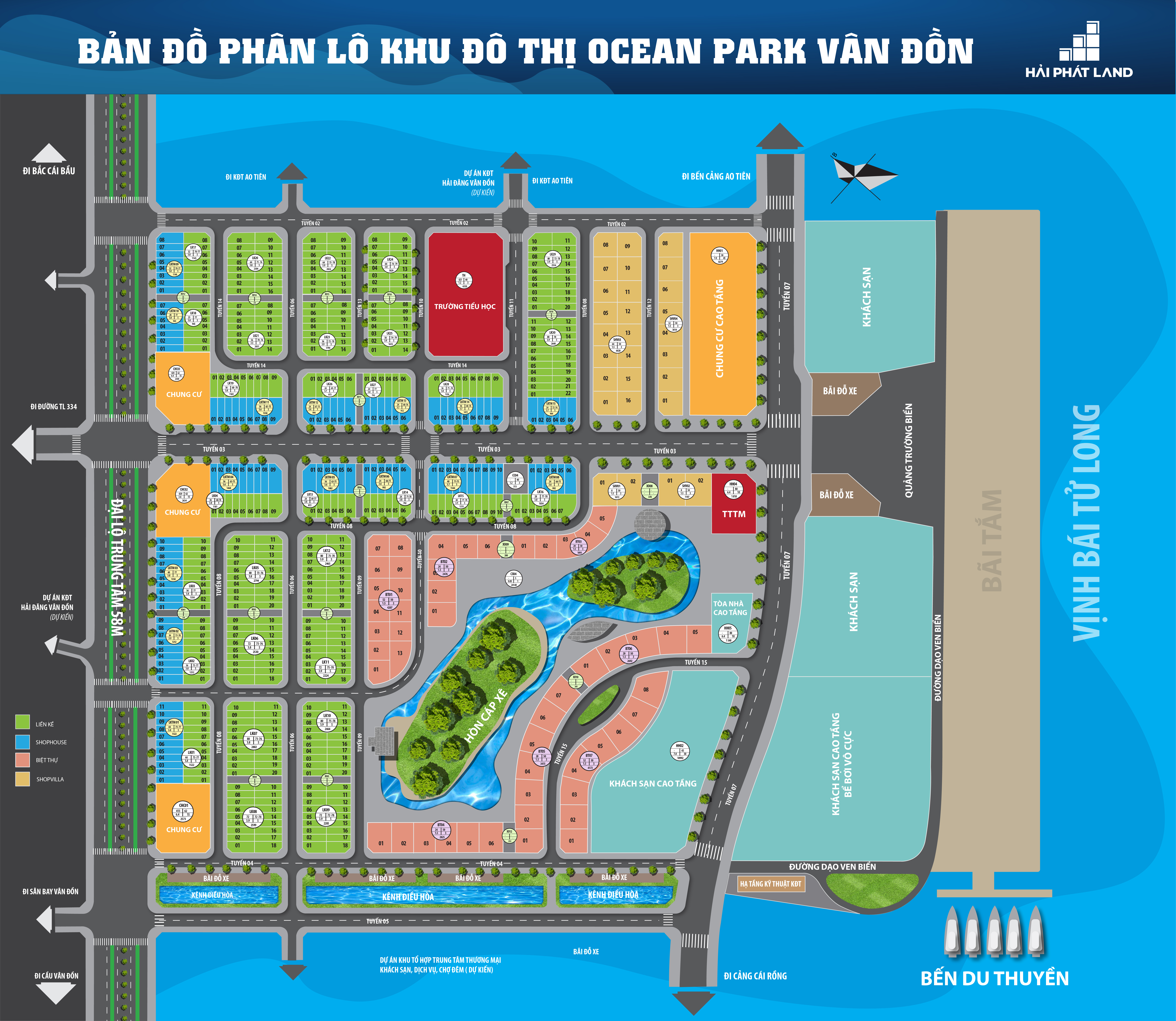 Bán liền kể trục thông các dự án tại Vân Đồn dự án Ocean Park 2