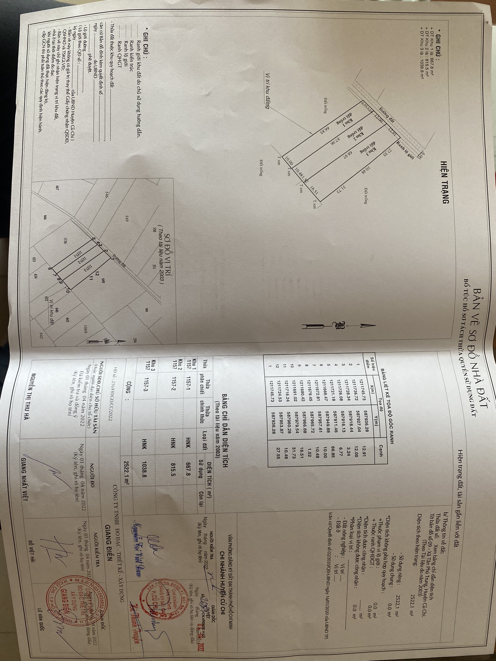 Đất Vườn Cần bán  Xã Tân Phú Trung, Đã tách 11 thửa Diện tích 09668m², Giá Thương lượng - LH: 0938296934 3