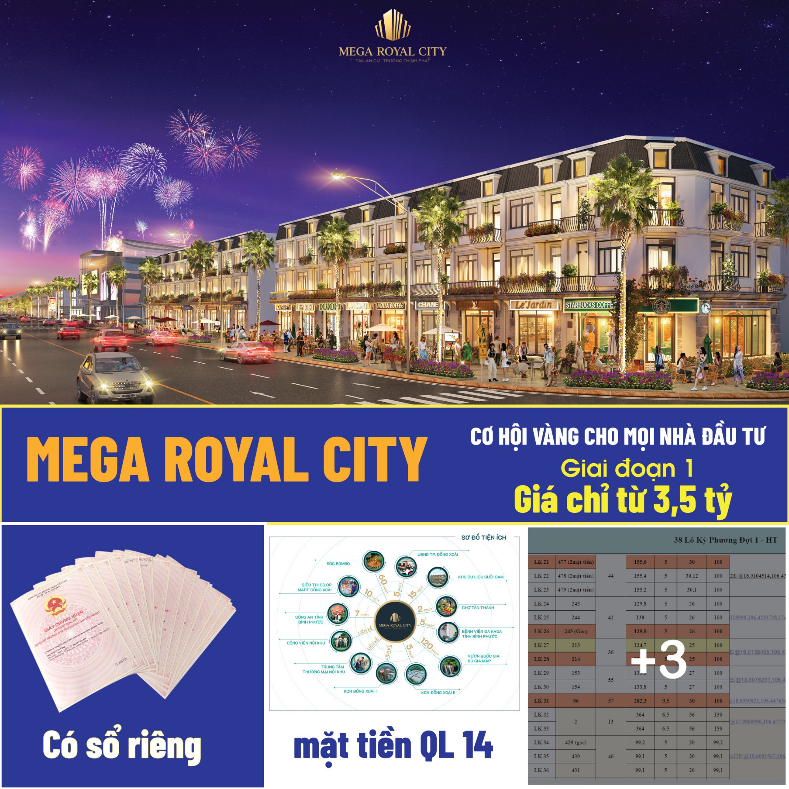 Suất Shophouse ưu tiên sớm nhất, vị trí đẹp nhất dự án Mega Royal City - LH: 0987353198 3