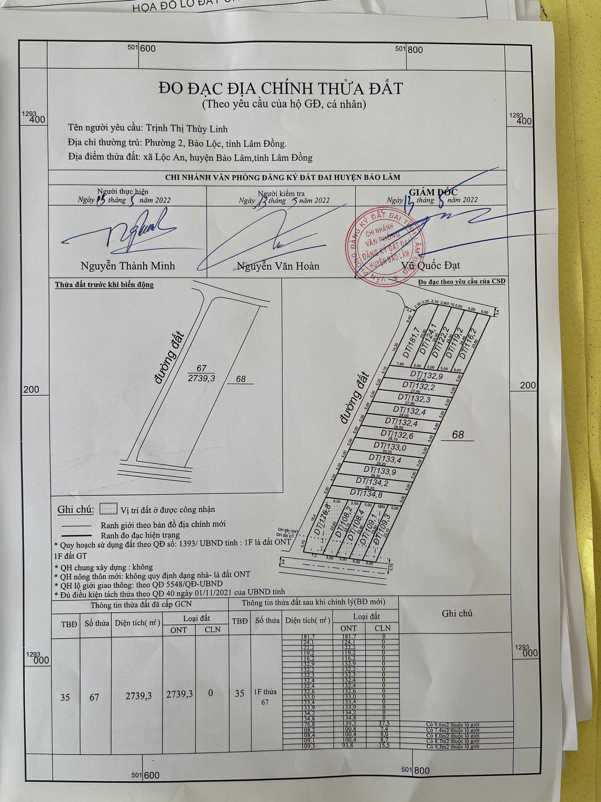 Cần bán Đất đường Hùng Vương, Xã Lộc An, Diện tích 135m², Giá Thương lượng - LH: 0931331201 6