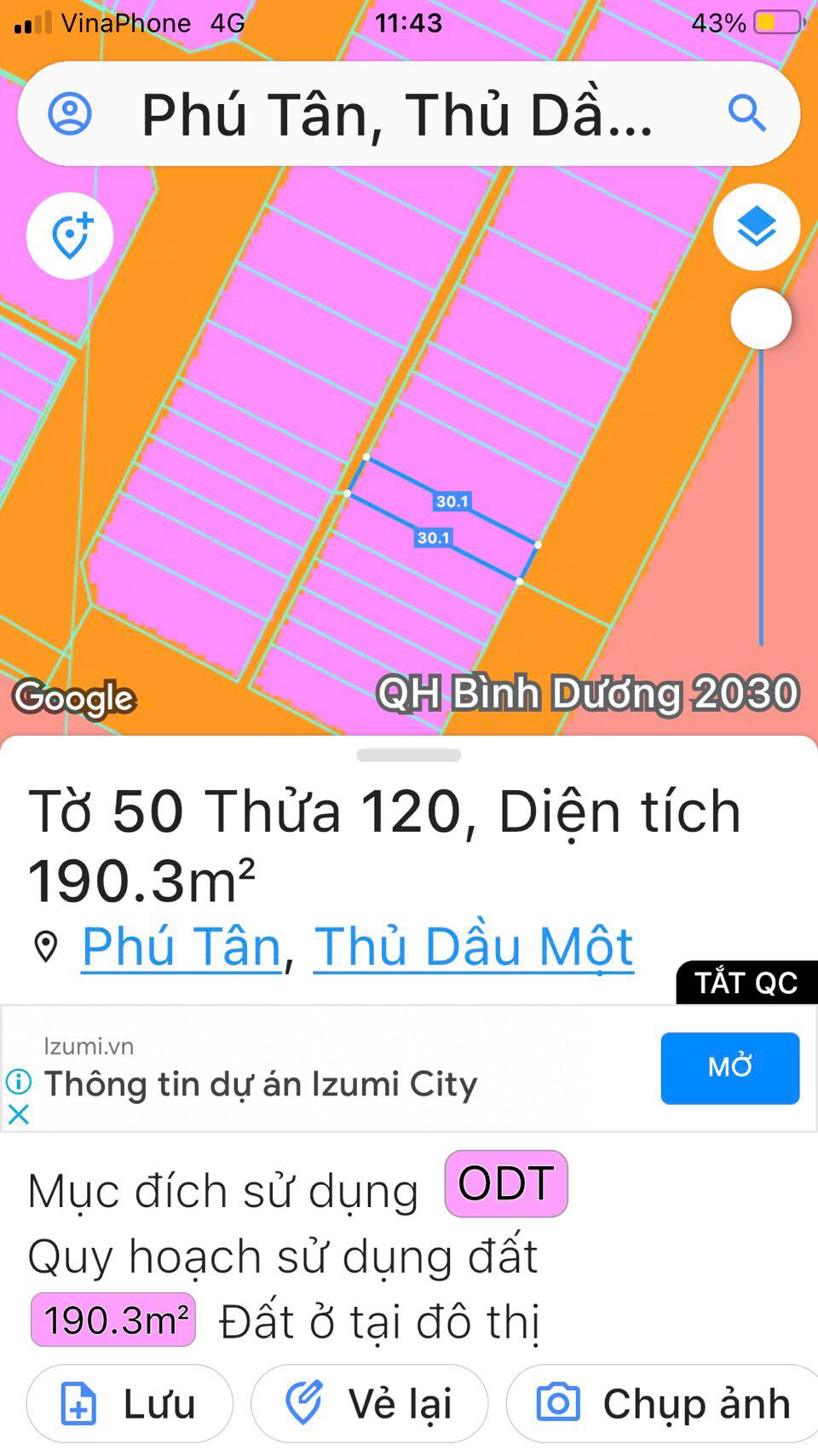 Cần bán Đất đường D2B, Phường Phú Tân, Diện tích 190m², Giá 23.8 Triệu/m² 3