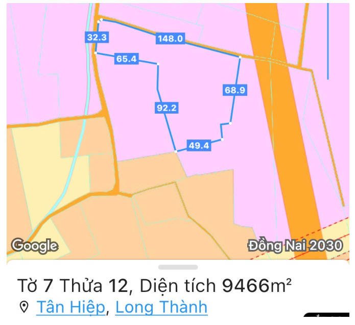 Đất ở gần sân bay Long Thành, Chỉ 2.3tr/m2, TC sẵn 100m2, 0932729823 5