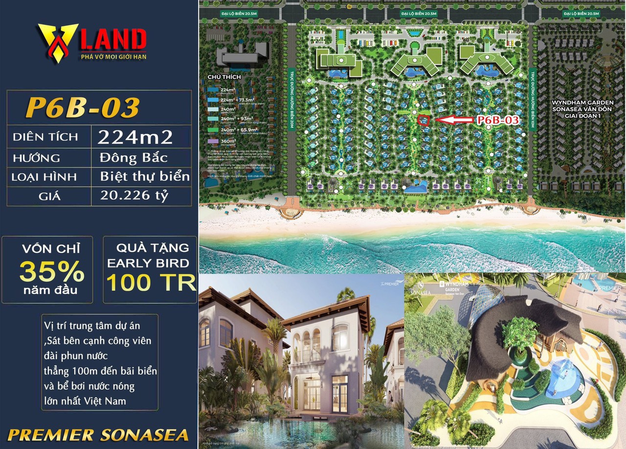 Cần bán Biệt thự dự án Sonasea Vân Đồn Harbor City, Diện tích 224m², Giá 20 Tỷ - LH: 0944915666 4