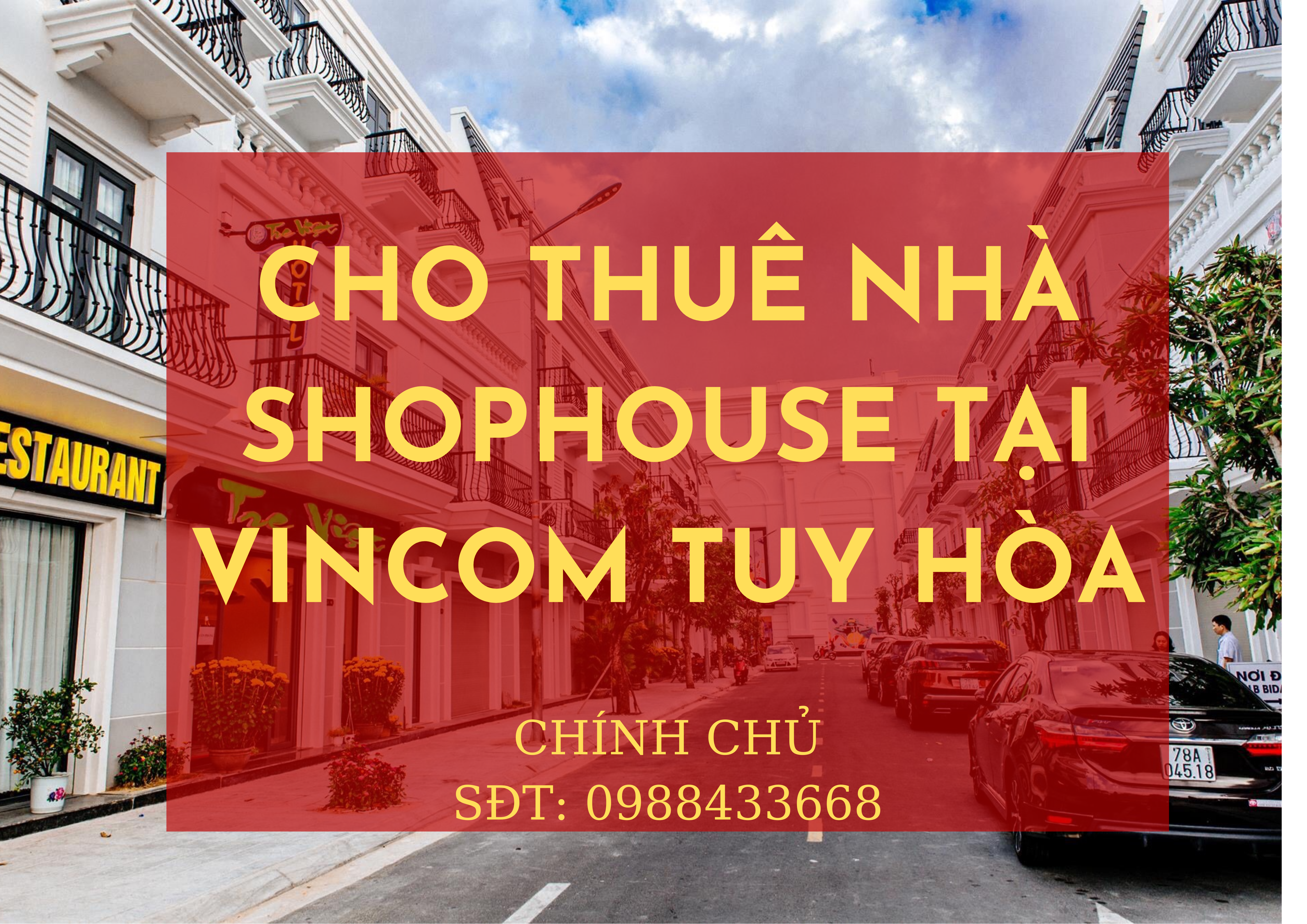 Cho thuê Nhà mặt tiền dự án Vincom Shophouse Tuy Hòa, Diện tích 680m², Giá 40.000.000 Triệu/tháng 4