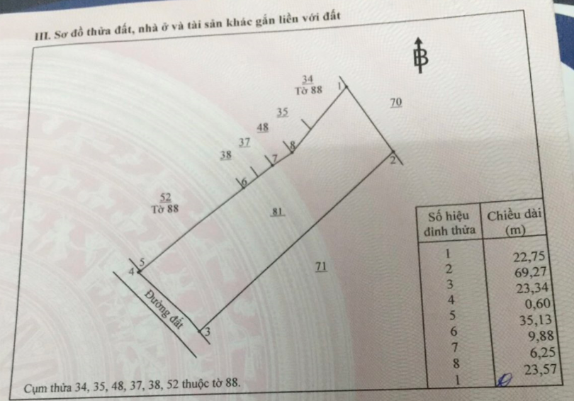 Đất ONT gần sân bay Long Thành, 1525m2, Chỉ 7 tỷ, Chủ ngộp gấp bán 6