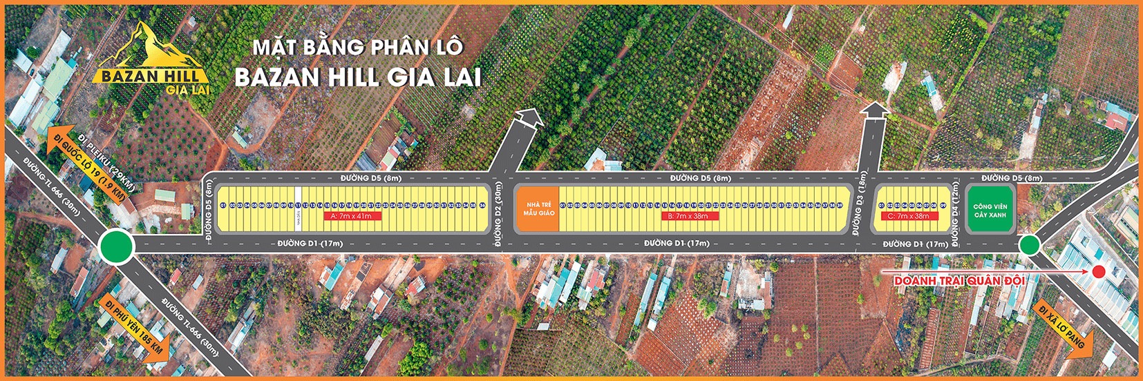Cần bán Đất nền dự án đường Quốc Lộ 19, Xã Ðăk Drjăng, Diện tích 268m², Giá 5,2 Trăm/m² - LH: 0967933693