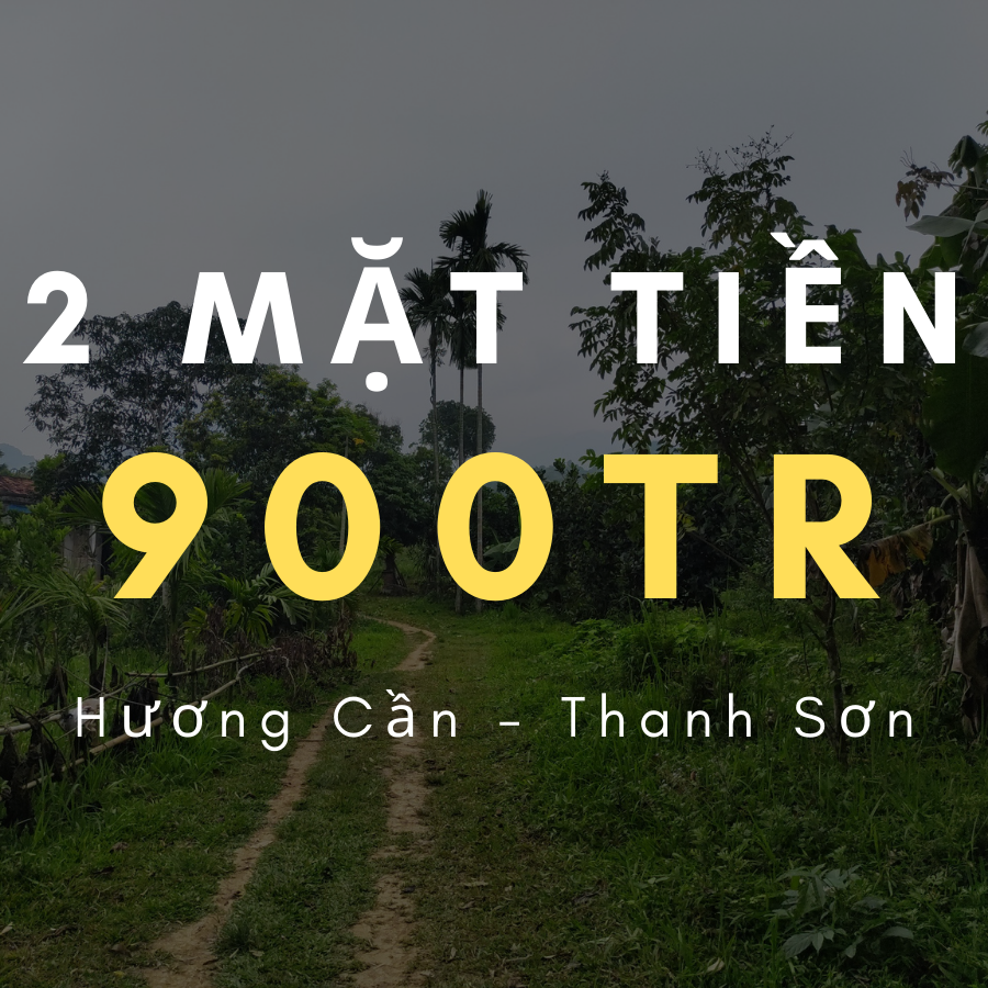 1540m2 chỉ hơn 500k/m2 có 2 mặt tiền Hương Cần, Thanh Sơn, Phú Thọ