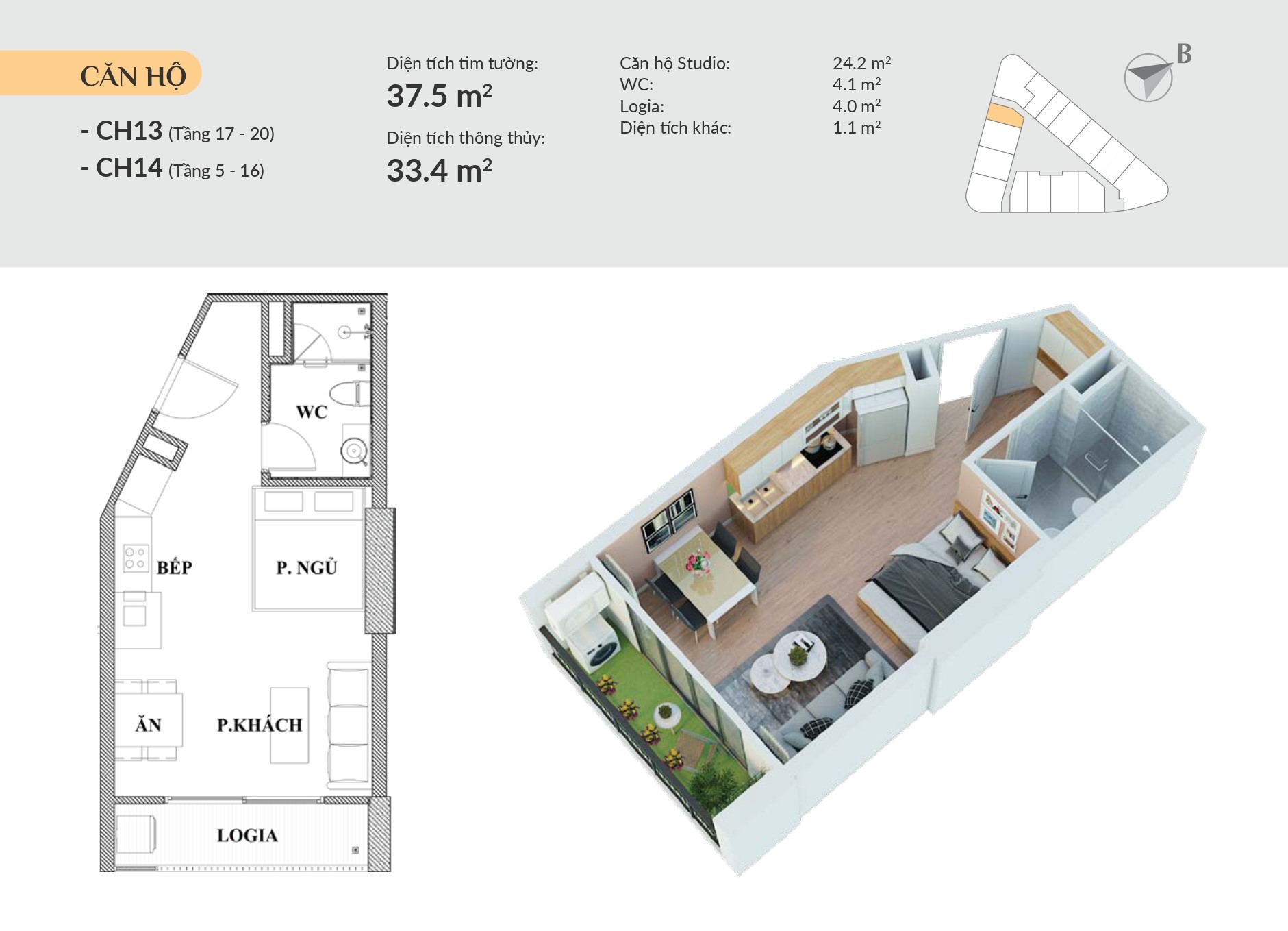 Bán ngay căn hộ 97m2 đối diện trường đại học FPT Quy Nhơn 3