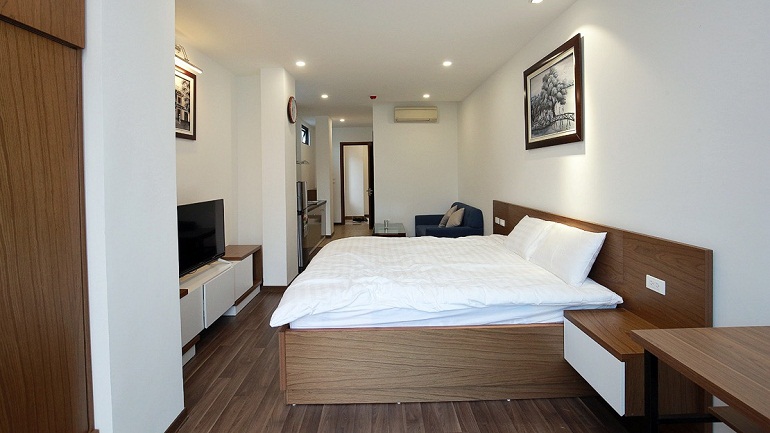 Cho thuê căn hộ dịch vụ tại Cát Linh, Đống Đa, 40m2, studio, nội thất mới hiện đại 5