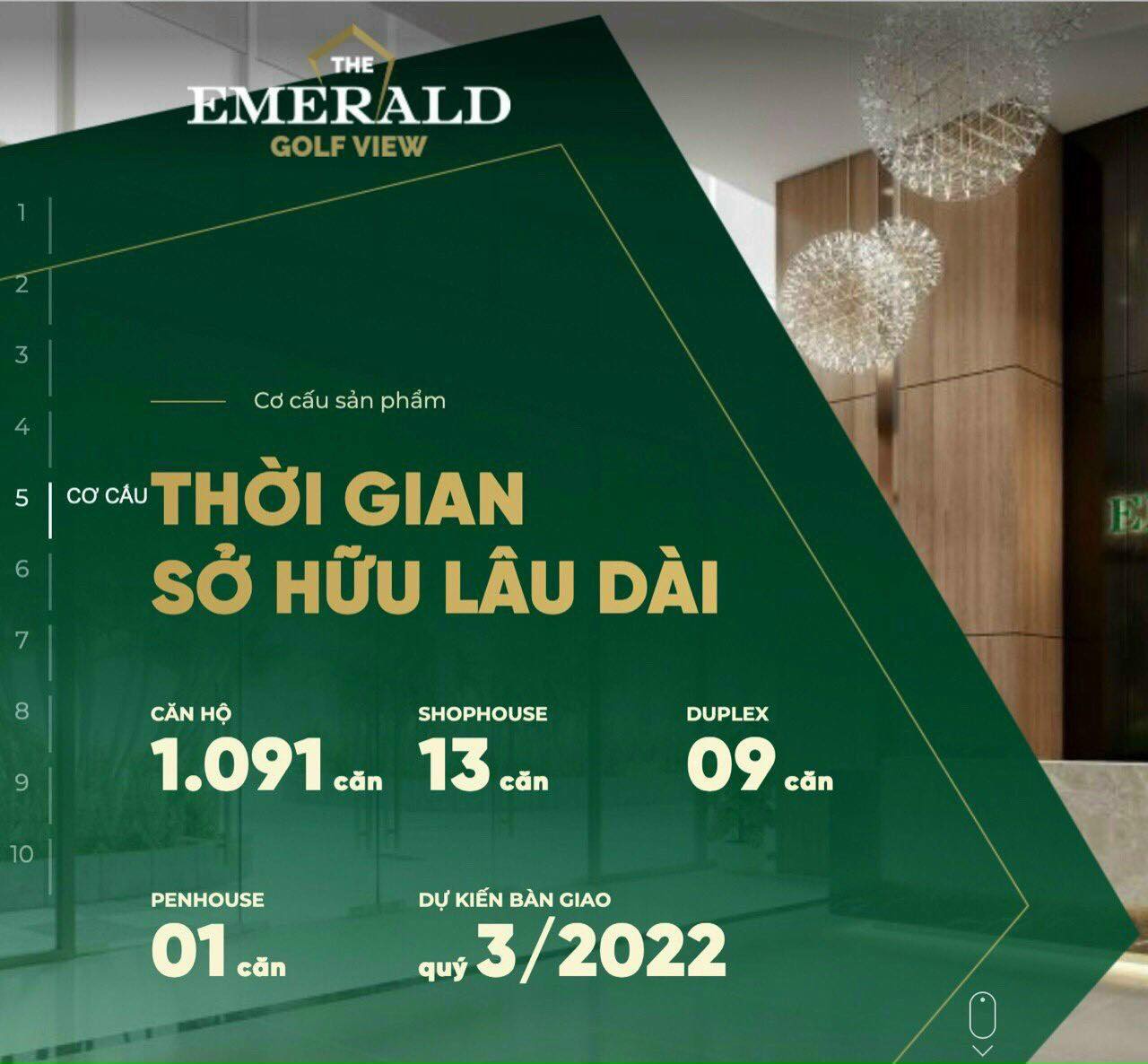 Chỉ cần 100 triệu ký hợp đồng mua bán dự án Emerald Golf View 660000000 đ