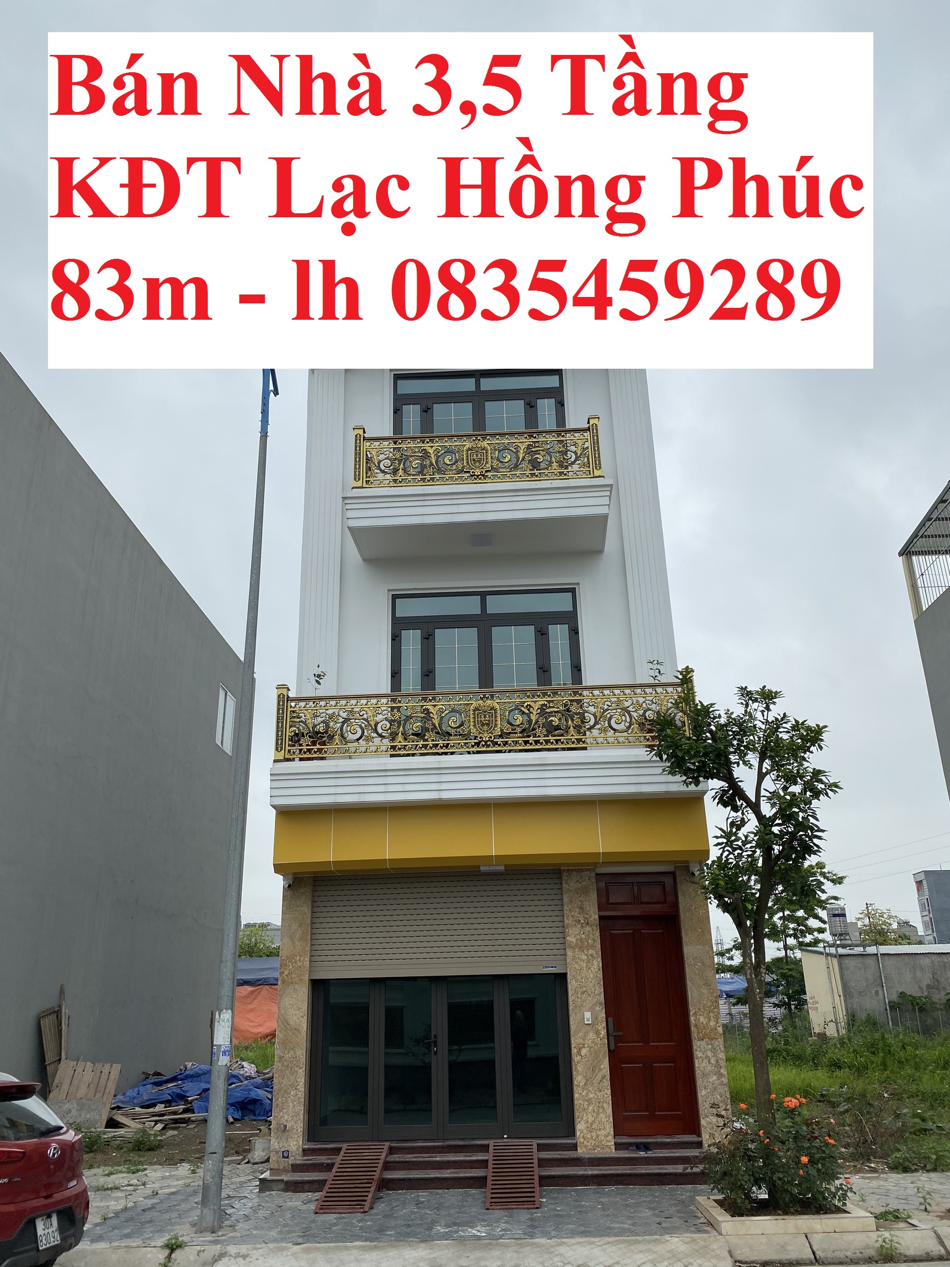 Bán căn nhà 3 tầng khu Lạc Hồng Phúc, Mỹ Hào,  diện tích 825m, Giá tốt: lh 0835459289