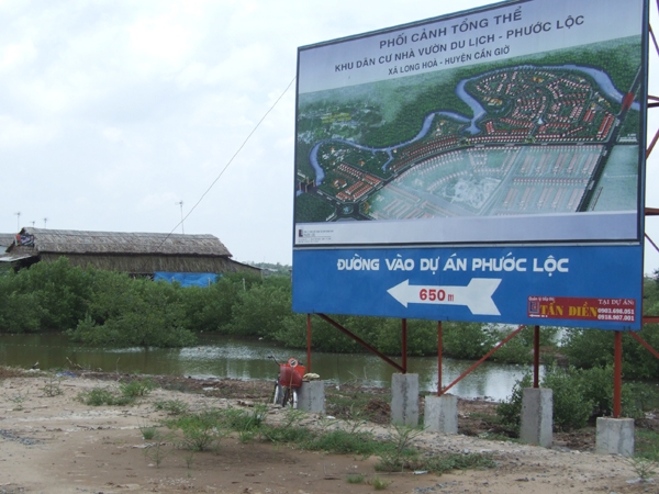 bán lô B2 trong Dự Án KDC Nhà Vườn Du Lịch Phước Lộc - Huyện Cần Giờ - TP HCM 2