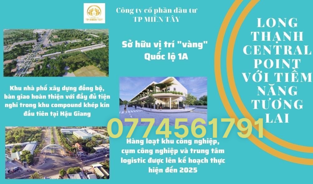 Long Thạnh Central Point sắp mở bán 60 lô nhà mặt tiền và nhiều tiện ích vượt trội hãy nhanh tay lựa chọn vị trí đẹp, và hưởng được nhiều ưu đãi